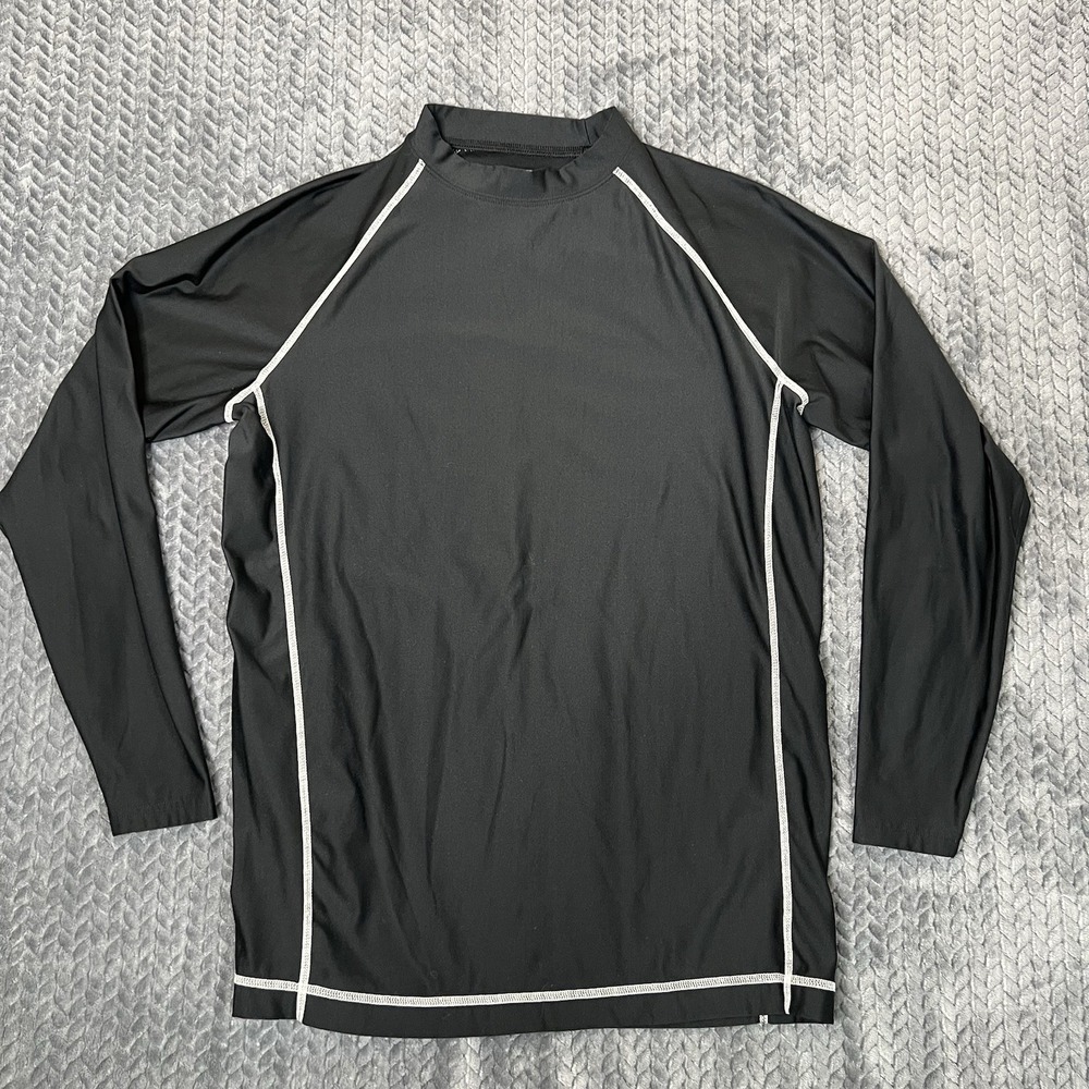 FootJoy Thermal Base Layer Shirt Mens Large Black Mock Neck Long Sleeve Golf